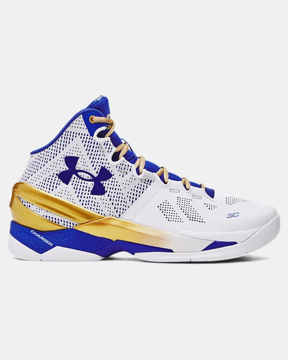 Unisex Curry 2 Retro Basketball Shoes in White image number 0